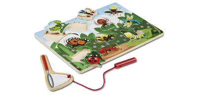 Puzzle Melissa and Doug Magnetic Wooden Game BugCatching 10 elementów (0000772137799)