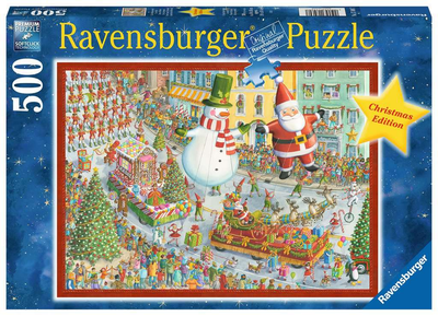 Puzzle Ravensburger Here Comes Christmas! 500 elementów (4005556174607)