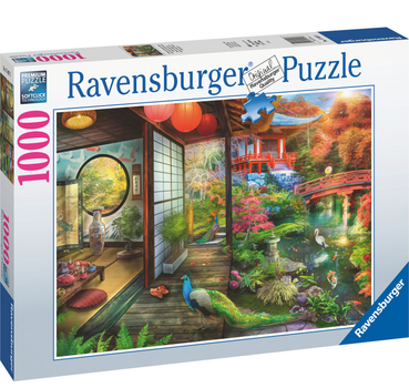 Puzzle Ravensburger Japanese Garden Teahouse Kyoto 1000 elementów (4005556174973)
