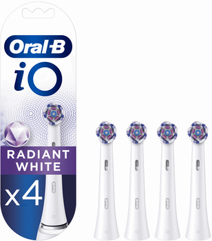 Końcówki do szczoteczki Oral-B iO Radiant Białe 4 szt (4210201420330)