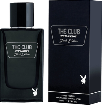 Woda toaletowa męska Playboy The Club Black Edition 50 ml (5050456523467)