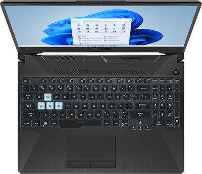 Laptop ASUS TUF Gaming F15 FX506HC (FX506HC-HN004W) Black