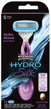 Maszynka do golenia Wilkinson Sword Hydro Silk z wymiennymi ostrzami dla kobiet 1 szt (4027800039432)