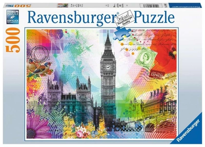 Puzzle Ravensburger London Postcard 500 elementów (4005556169863)
