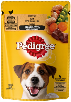 Вологий корм Pedigree для дорослих собак Курка з овочами в соусі 100 г (5900951017322)