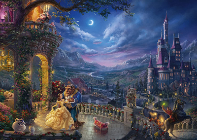 Puzzle Schmidt Thomas Kinkade: Disney The Beauty and the Beast Dancing in the Moonlight 1000 elementów (4001504594848)