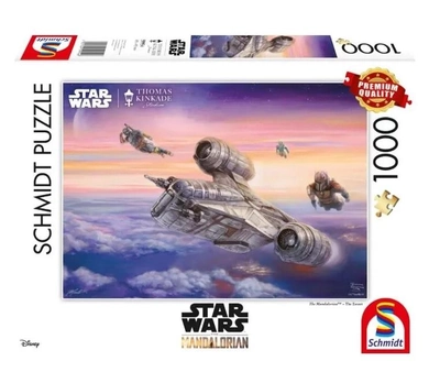 Puzzle Schmidt Thomas Kinkade: Star Wars The Mandalorian The Escort 1000 elementów (4001504599546)