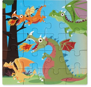 Puzzle magnetyczne Scratch Book To Go Dragons 2 x 20 elementów (5414561811602)