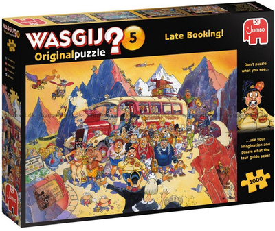 Puzzle Jumbo Wasgij Original 5: Late Booking! 1000 elementów (8710126014035)