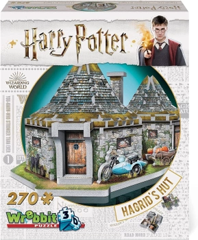 3D Пазл Wrebbit Harry Potter: Hagrid's Hut 270 елементів (0665541005121)