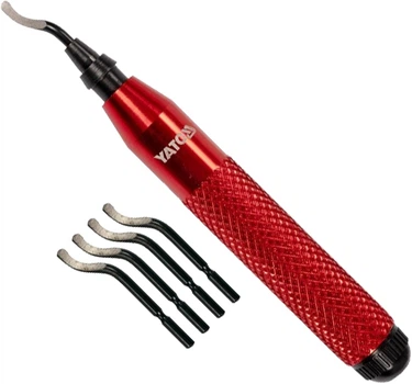 Ніж для знімання фаски і задирок універсальний YATO 135 мм алюміній/сталь + 5 запасних лез (YT-22363)