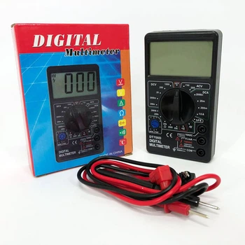 Цифровой мультиметр Digital Tech DT700D большой дисплей (со звуком), мультиметр с защитой