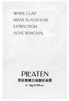 Маска Pilaten White Mask відлущувальна чистка з білою глиною 10 г (6956219101325 / 6956219105392)