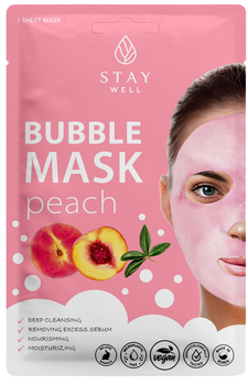 Маска для обличчя Stay Well Deep Сleansinr Bubble Mask глибоко очищаюча пінка Peach 20 г (4745090048452)