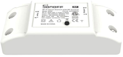 Розумний Wi-Fi перемикач Sonoff с RF 433 МГц (M0802010002)