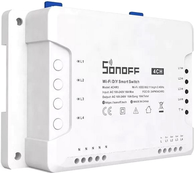 Inteligentny przełącznik 4-kanałowy Wi-Fi Sonoff 4CHR3 (M0802010003)