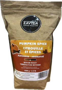 Кава Zavida Pumpkin Spice "Гарбуз та Прянощі" Обсмаження Середнє 1000 г