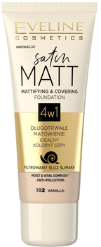 Podkład matujący Eveline Cosmetics Satin Matt 102 Vanilla 30 ml (5901761997620)