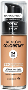Тональна основа Revlon ColorStay Makeup for Normal/Dry Skin SPF20 для нормальної та сухої шкіри 220 Natural Beige 30 мл (309974677059)