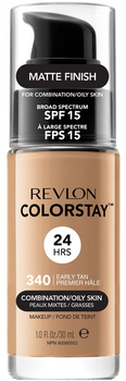 Podkład do twarzy Revlon ColorStay Makeup for Combination/Oily Skin SPF15 do cery mieszanej i tłustej 340 Early Tan 30 ml (309974700122)