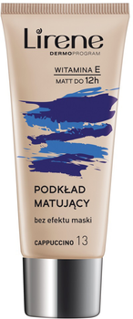 Podkład do twarzy Lirene Nature Matte matujący 13 Cappuccino 30 ml (5900717060135)