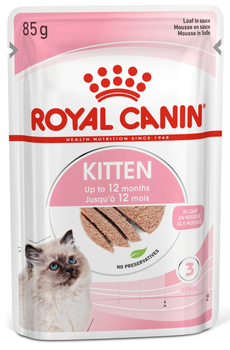 Mokra karma Royal Canin Kitten Instinctive Pasztet dla kociąt do 12 miesiąca życia 12 x 85 g (9003579003831)
