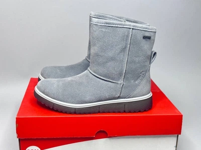 Детские зимние кожаные сапоги Superfit Lora Gore-Tex 32 р серые