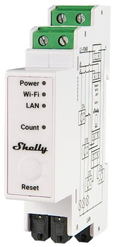 Лічильник електроенергії Shelly "Pro 3EM-400A" Wi-Fi фази 3 х 400 A з вимірювальною фунцкією (3800235268117)