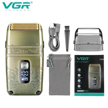 Шейвер електробритва VGR V-335 з трьома ножовимим блоками вологозахист IPX6