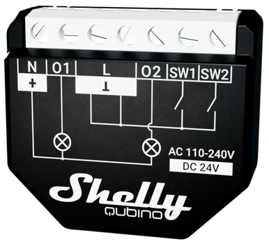Розумне реле Shelly "Wave Shutter" змінна потужність канал 10 А (3800235269008)