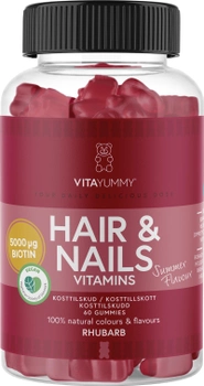Witaminy VitaYummy Hair & Nails Rhubarb Summer Edition 60 szt. (5713918000905)
