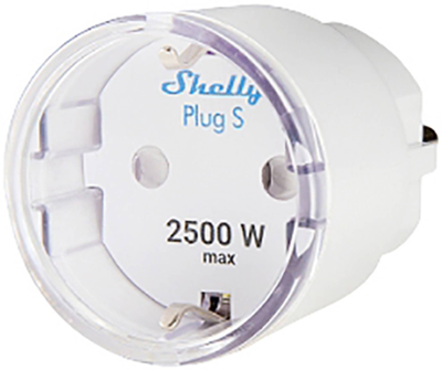 Розумна розетка Wi-Fi Shelly "Plus Plug S" з функцією вимірювання 10 А (3800235265567)