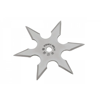 Метальна 6 кінечна зірка сюрікен з надійною та пластичною сталлю 006