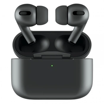Бездротові вакуумні блютуз навушники Lexego Air Pro 2 для телефона айфона Apple iOS Android бездротова зарядка активне шумозаглушення та миттєве підключення по Bluetooth Black prg3j-b