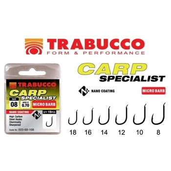 Крючки Trabucco Carp Specialist * Micro Barb 15шт * 10