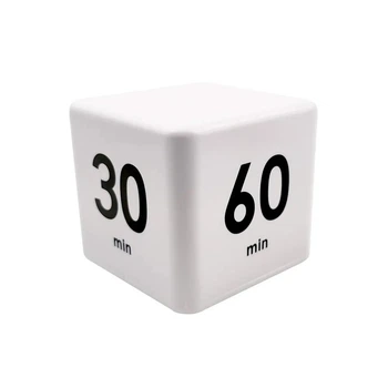Електронний кухонний таймер CUBE TIMER кубик білий
