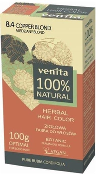 Farba do włosów Venita Herbal Hair Color ziołowa 8.4 Miedziany Blond 100 g (5902101519731)