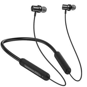 Наушники Bluetooth Hoco ES70 Wireless Comfort Magnetic бездротові вакуумні із мікрофоном для бігу та спорту 90H Bluetooth 5.3 500 мАч 0.9М Чорний