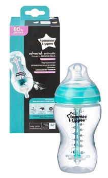 Антиколікова пляшечка Tommee Tippee Closer To Nature Advanced Anti-Colic 3 м+ 340 мл (5010415225771)