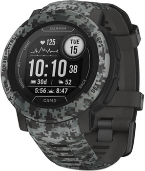 Спортивний годинник Garmin Instinct 2 Camo Edition – Graphite Camo (753759278816)