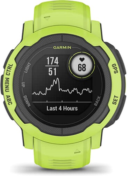 Спортивний годинник Garmin Instinct 2 Electric Lime (753759278793)