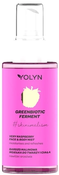 Mgiełka do twarzy i ciała Yolyn Greenbiotic Ferment Very Raspberry nawilżająca 150 ml (5901785007930)