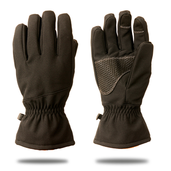 Тактичні теплі рукавички softshell 9100_L_Black