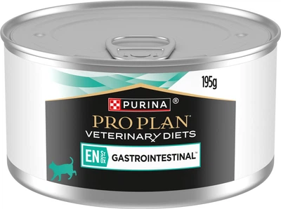 Вологий дієтичний корм Purina Pro Plan EN Gastrointestinal для кошенят та дорослих котів, для зменшення розладів кишкової абсорбації та годівлі у період відновлення, одужання мус 195 г (8445291543201)