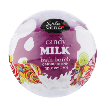 Бомба для ванн Dolce Vero candy milk 75 г (4820091146380)