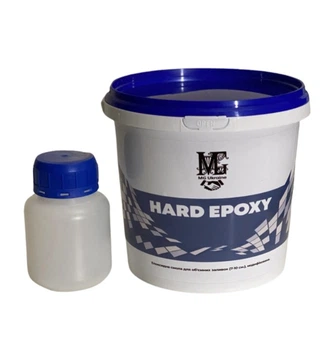 Эпоксидка (эпоксидная смола) HARD EPOXY прозрачная для заливки 3D столешниц с отвердителем 1 кг