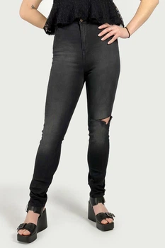 Джинсы скини с высокой посадкой Stradivarius 8173/574/708 черные XXS