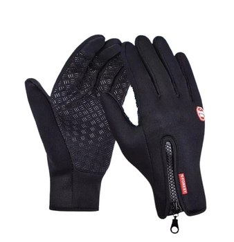 Тактические перчатки зимние спортивные сенсорные Windstopper L Black