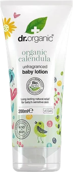 Balsam dla dzieci Dr.Organic Calendula Unfragranced Body Lotion bezzapachowy delikatny 200 ml (5060391846989)