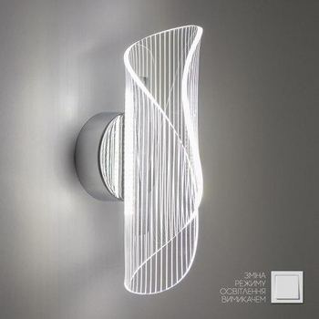 Настенный светильник LUMINARIA LUMIERA 10W I-ON/OFF CHROME/CLEAR 220V IP20